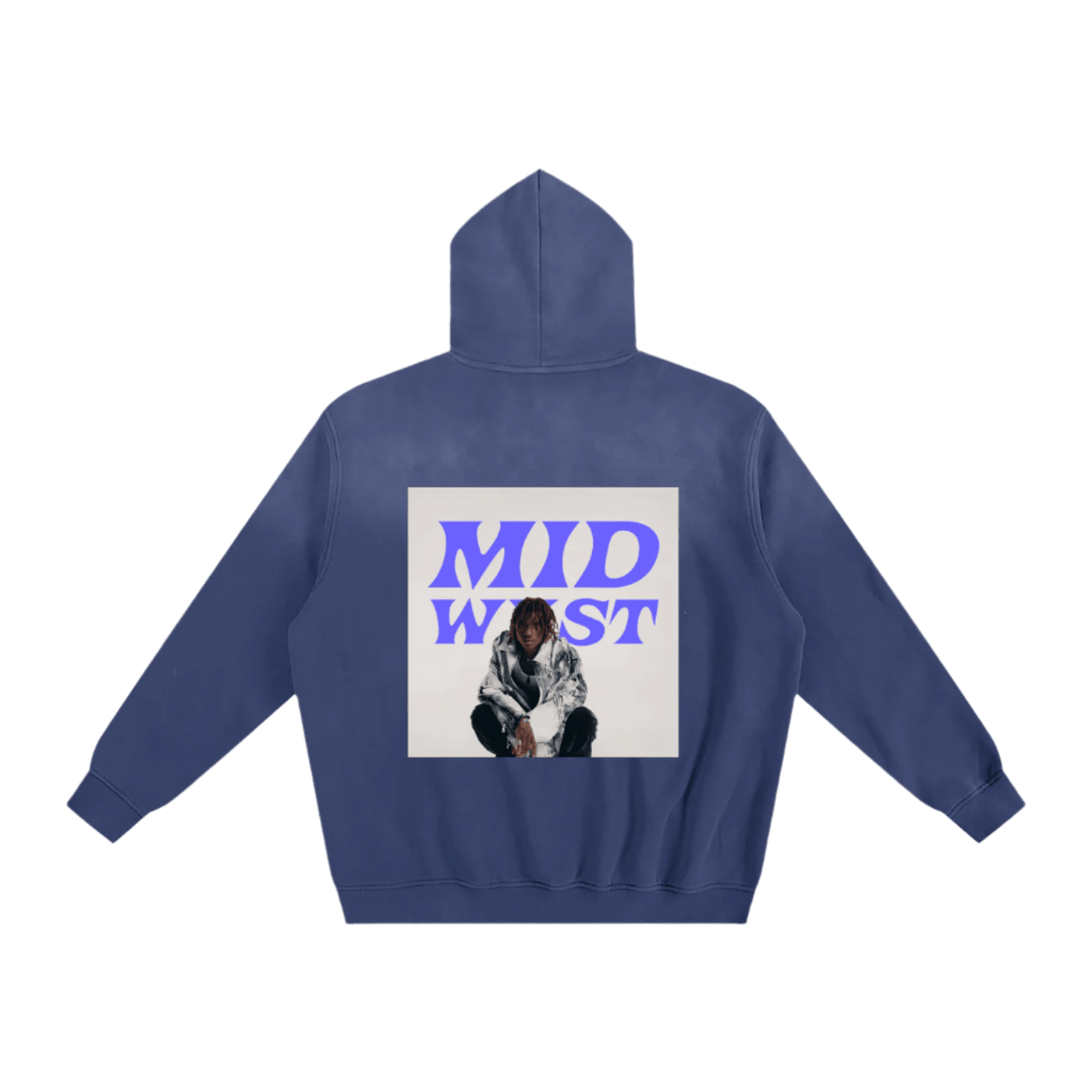 hoodie,e3,midwxst,sunfade,blue,print,sunfade hoodie,album,music