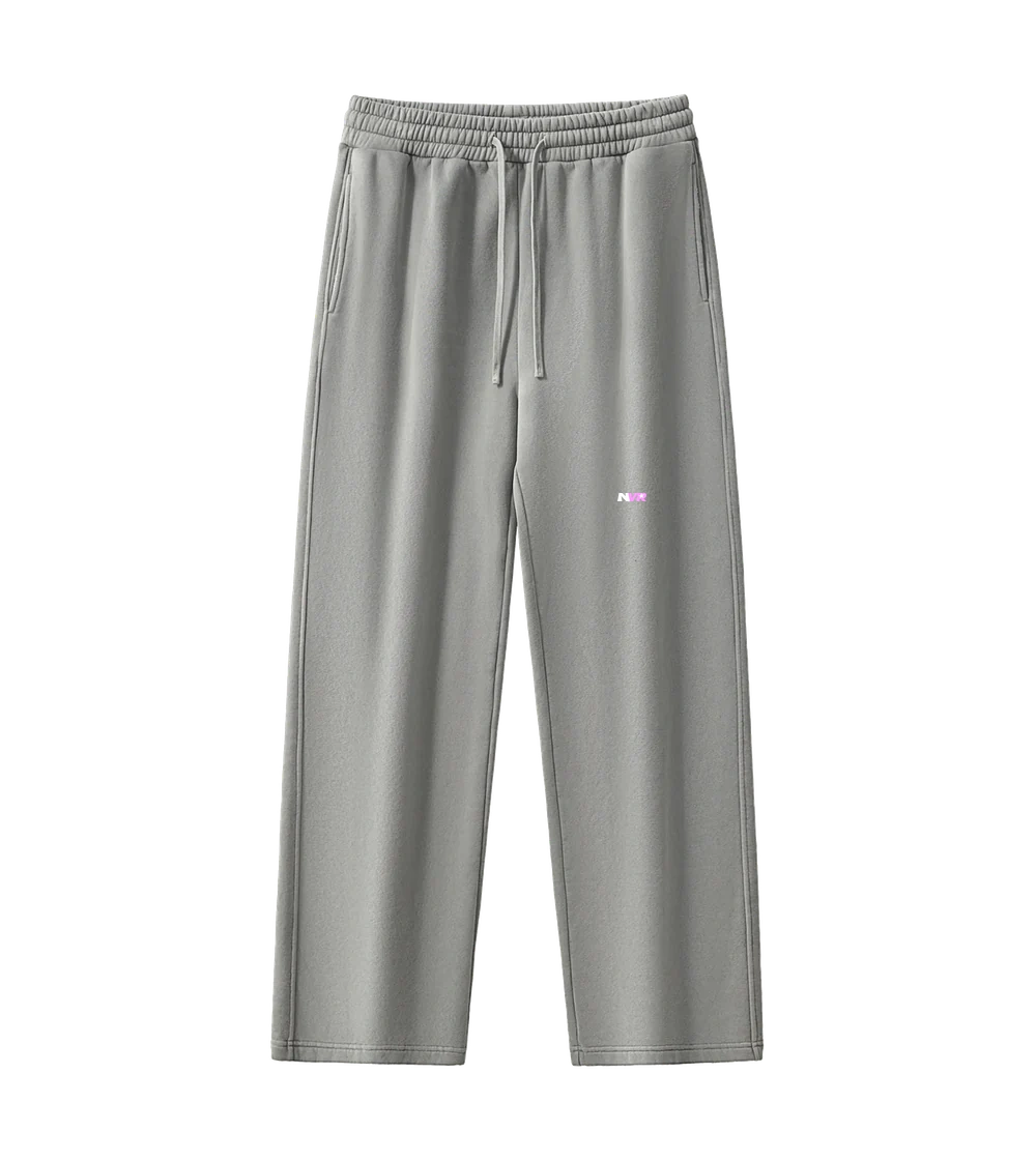 NVR Star Sweatpants in light gray, front